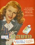 1947 Chesterfield with Rita Hayworth Star Of Columbia's Technicolor Production 'Down To Earth'