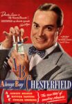 1947 Dorothy Lamos is 'My Favorite Brunette'... Chesterfield my favorite cigarette. Bob Hope