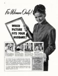 1948 For Women Only! Which Picture Fits Your Husband. National Guard
