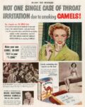 1948 Not One Single Case Of Throat Irritation due to smoking Camels!