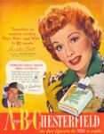 1949 Chesterfield with Lucille Ball starring in 'Interference'