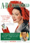 1949 'Everybody likes Chesterfield because it's Milder it's My Cigarette. Linda Darnell