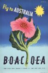 1949 Fly to Australia. BOAC & QEA