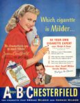 1950 Chesterfield with Joan Caulfield starring in 'The Petty Girl'