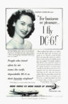 1950 Dorothy Kilgallen says 'For business or pleasure... I fly DC-6!' Douglas