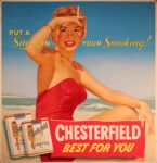 1950 Put A Smile In Your Smoking! Chesterfield Best For You