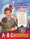 1950 'Yes, Chesterfields are so much Milder' Jane Wyman