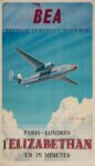 1951 BEA British European Airways Paris - Londres l'Elizabethan En 75 Minutes
