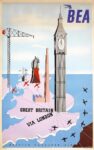 1951 BEA Great Britain Via London. British European Airways
