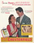 1951 For You - Proof Of Mildness With No Unpleasant After-Taste. Donna Reed and John Derek. Always Buy Chesterfield