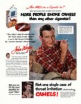 1951 More People Smoke Camels than any other cigarette! John Wayne