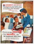 1952 Chesterfield Are Provided Exclusively on all United's Stratocruiser flights to Honolulu. Actor Dale Robertson