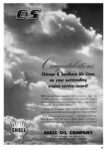 1952 Congratulations Chicago & Southern Air Lines on your outstanding engine service record! Shell Oil Company