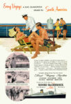 1953 Every Voyage A Gay, Glamorous Cruise To South America. Moore-McCormack Lines