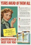 1953 Years Ahead Of Them All. Chesterfield Best For You. Rhonda Fleming