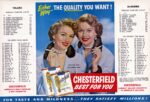 1954 Either Way - The Quality You Want! Jean And Joan. The Corbet Twins. Chesterfield