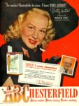 1954 'I've smoked Chesterfields for years I know They Satisfy' Betty Hutton