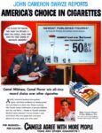 1954 John Cameron Swayze Reports America's Choice In Cigarettes. Camels Agree With More People