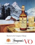 1954 Known by the Company it keeps. Seagram's VO