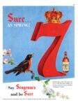 1954 Sure... As Spring! Say Seagram's and be Sure