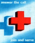 1954 answer the call. Red Cross. join and serve