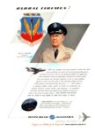 1955 Global Firemen! Gen O.P. Weyland. Commander USAF Tactical Air Command. Republic Aviation