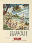 1955 Hawaii. Fly There By Qantas