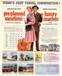 1955 Today's Best Travel Combination! Greyhound