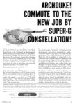 1956 Archduke! Commute To The New Jon By Super-G Constellation! Qantas