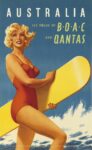 1956 Australia. Fly There By BOAC And Qantas (1)