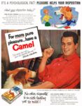1956 For more pure pleasure_have a Camel. Rock Hudson