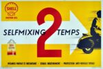 1956 Shell Motor Oil. Selfmixing 2 Temps