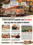 1957 Trailways operates more Thru-Buses than any other bus system in America!