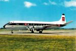 1959 British European Airways Vickers Viscount Postcard GAOHO