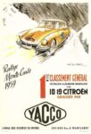 1959 Rallye Monte Carlo 1er Classement General. Citroën ID 19
