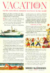 1959 Vacation on the smoothest, sunniest sea-lanes in the world. Moore-McGormack Lines