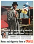1960 'Camel's an easygoing smoke with real flavor', says Ernie Banks