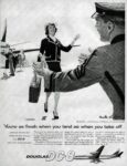1960 You're as fresh when you land as when you take off. Douglas DC-8