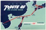 1961 Civil Air Transport Route Of The Island Chain