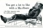 1961 You get a lot to like with a Marlboro - the filter cigarette with the unfiltered taste