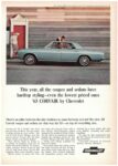 1965 Chevrolet Corvair. This year, all the coupes and sedans have hardtop styling
