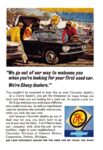 1965 Chevrolet 'We go out of our way to welcome you when you're looking for your first used car. We're Chevy dealers'