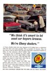 1965 Chevrolet. 'We think it's smart to let used car buyers browse. We're Chevy dealers'
