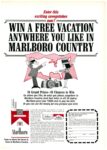 1965 Win A Free Vacation Anywhere You Like In Marlboro Country