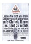 1966 Lassen Sie sich von Ihren Sommerreifen im Winter nicht... bessen fahren - B.F. Goodrich fahren