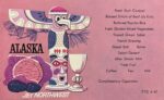 1967 Northwest Airlines Alaska Menu Postcard 6-67