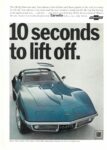 1968 Chevrolet Corvette. 10 seconds to lift off