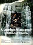 1968 Come hear some real mountain music. North Carolina
