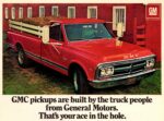 1969 GMC Pickup with stake sides. GMC pickups are built by the truck people from General Motors