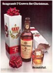 1970 Seagram's 7 Crown for Christmas. Beautiful